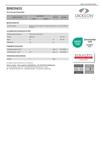 Technisches Datenblatt