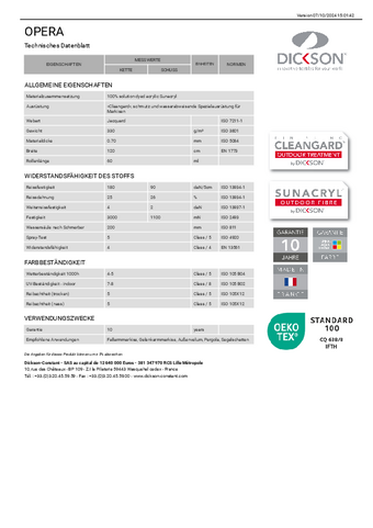 Technisches Datenblatt