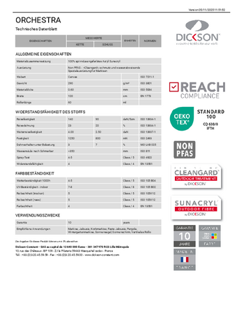 Technisches Datenblatt
