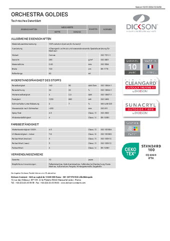 Technisches Datenblatt