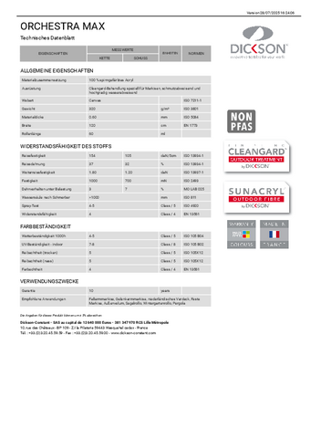 Technisches Datenblatt