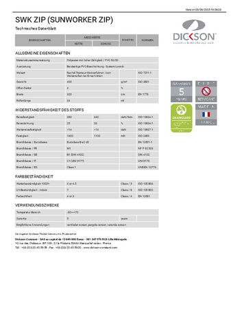 Technisches Datenblatt