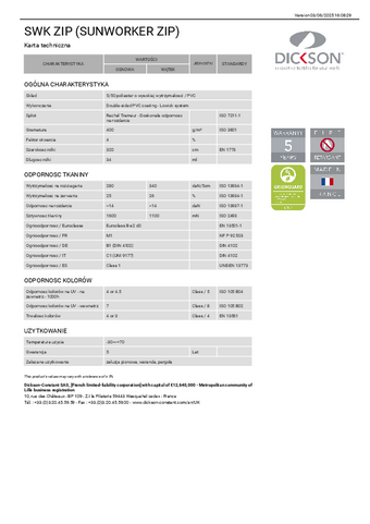 Informacje techniczne