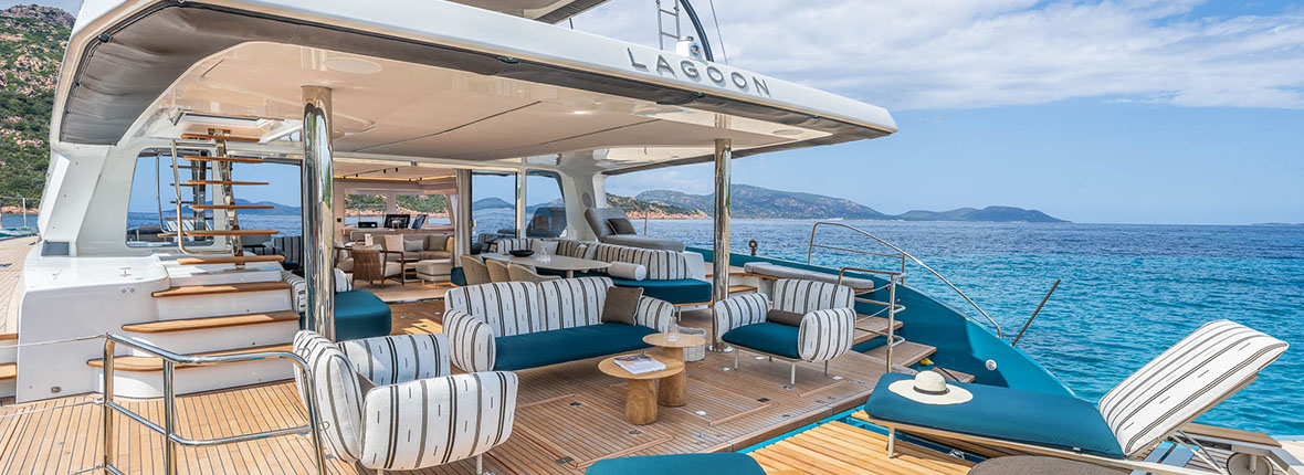 Lagoon x Sunbrella®: una asociación excepcional para el nuevo catamarán EIGHTY 2