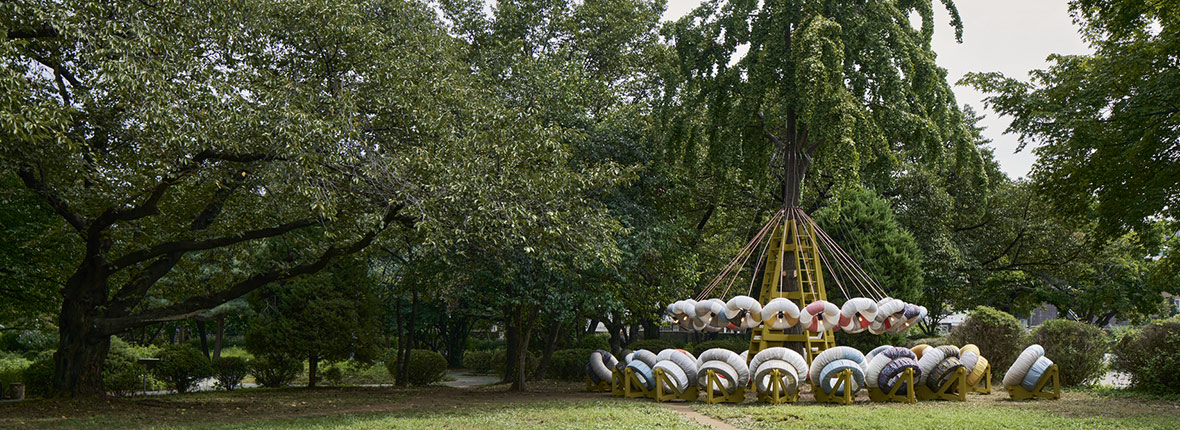 Une installation artistique en collaboration avec Sunbrella