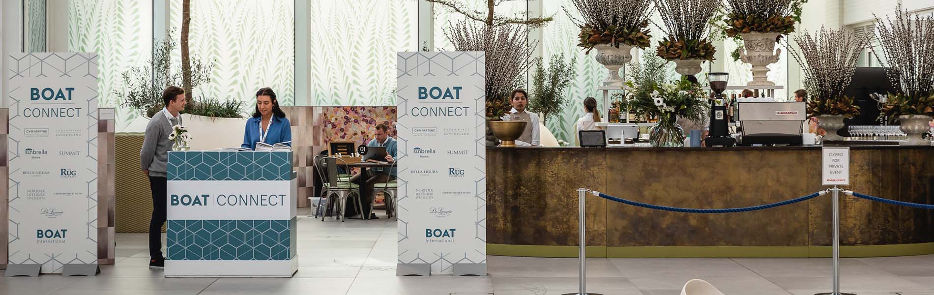 The Sunbrella team was in London for the Boat Connect event