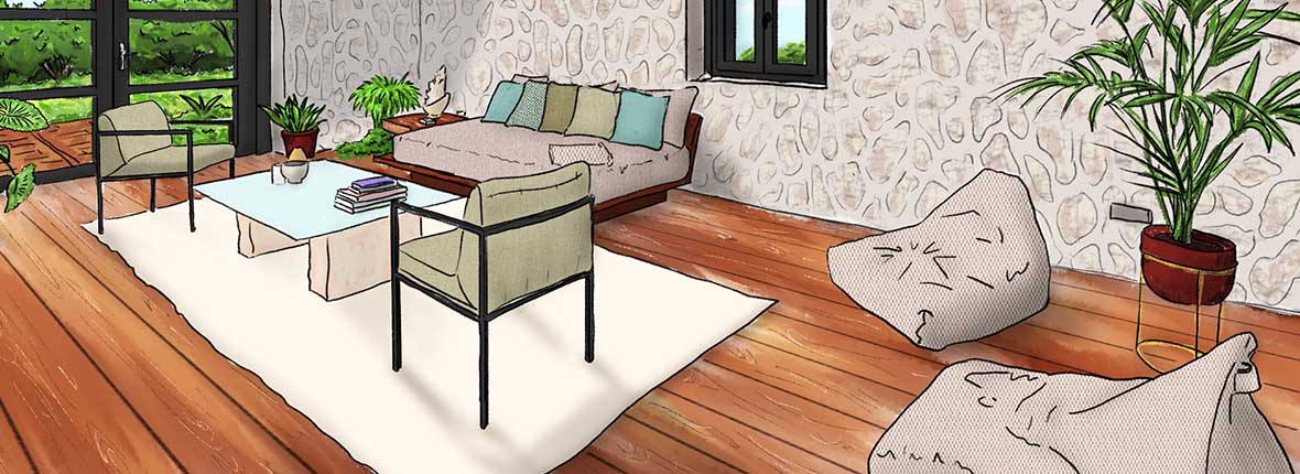 Créez une ambiance cosy dans une maison traditionnelle avec les tissus Sunbrella