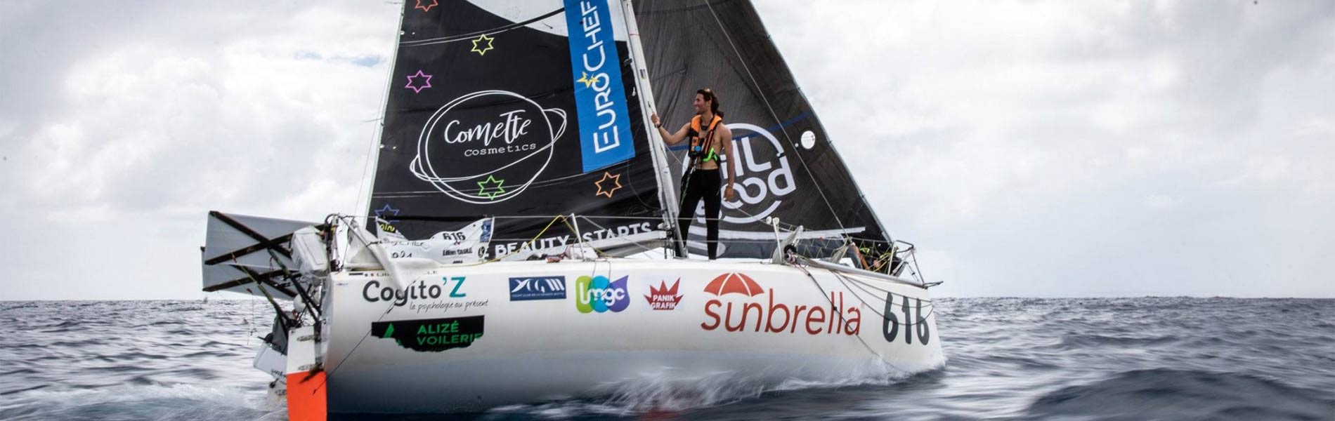 Sunbrella, sponsor of Lilian Geolle's Atlantic crossing