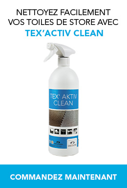 Nettoyez facilement vos toiles de store avec texactiv clean