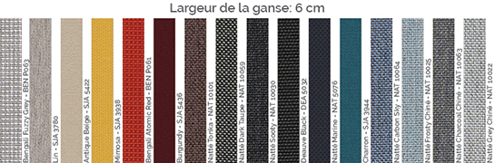 Finitions ganses Sunbrella® Finitions ganses Sunbrella®