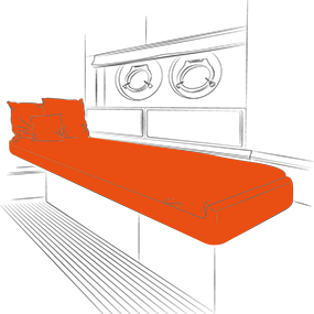 Stoelen en kussens