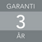 3 års garanti