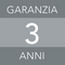 3 anni di garanzia